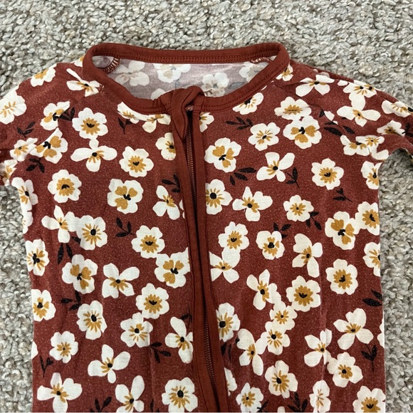 Little Sleepies Mocha Blossom Zippy Size 3-6mo - Picture 11 of 11